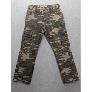 Wrangler Jeans Co Cargo Pants Mens 34x30 Woodland Camo Utility Multi Pocket